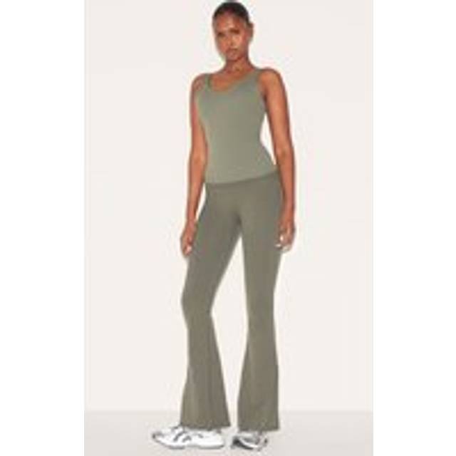 Dark Olive Ultimate Sculpt Flare Yoga Pants, Dark Olive - XL