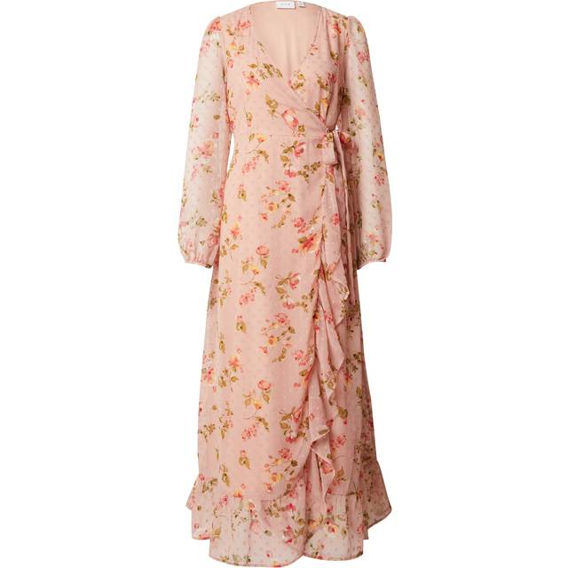 VILA Viedee L/S Ankle Wrap Dress |Rosa |40