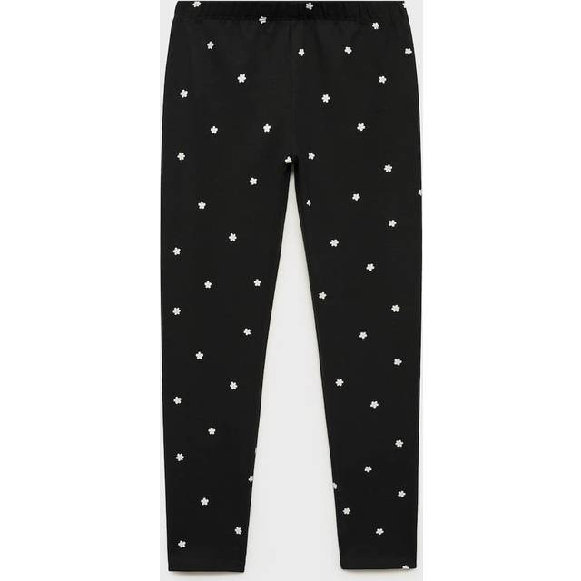 Printed leggings black - Kids - 6 - MANGO KIDS - Black