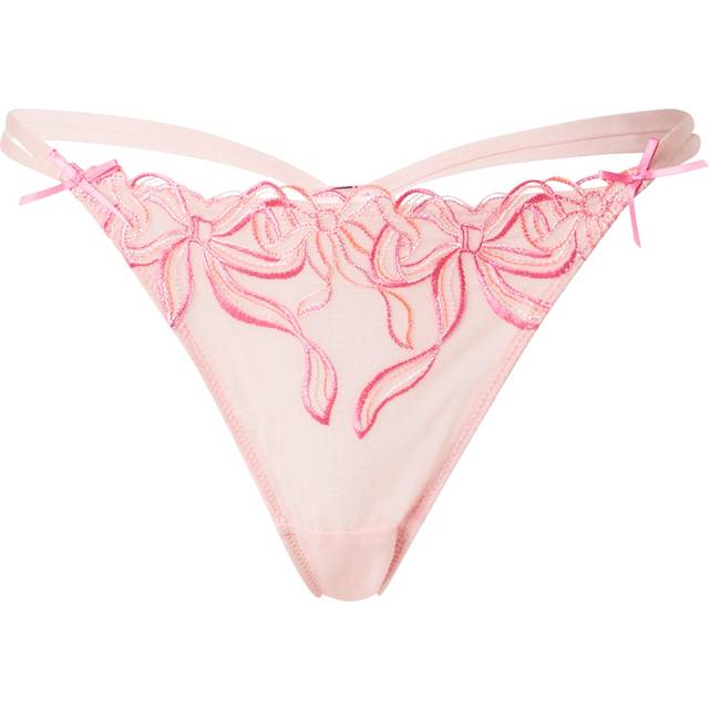 Hunkemöller - Beau - Pink G-streng med broderi-Lyserød