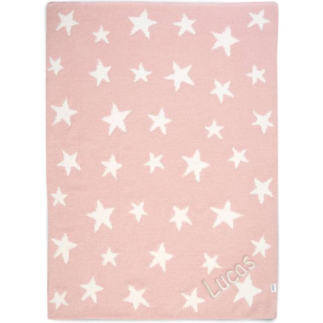 Chenille Blanket - Pink Star