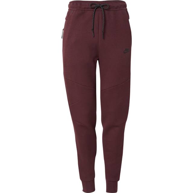 Nike Tech Men's Fleece Joggers - Red - Cotton/Polyester - S