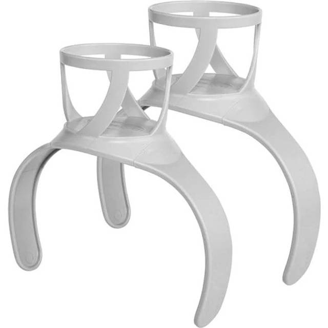 CleverSpa 8042 2 Pack Spa Hot Tub Drinks Cup Holders Attachment Accessory, White