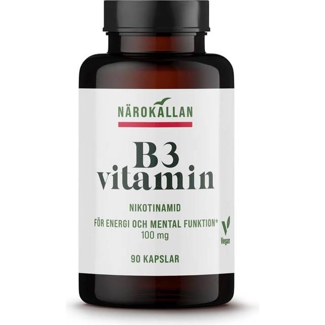 Närokällan B3 Nikotinamid 100mg, 90 Kapslar
