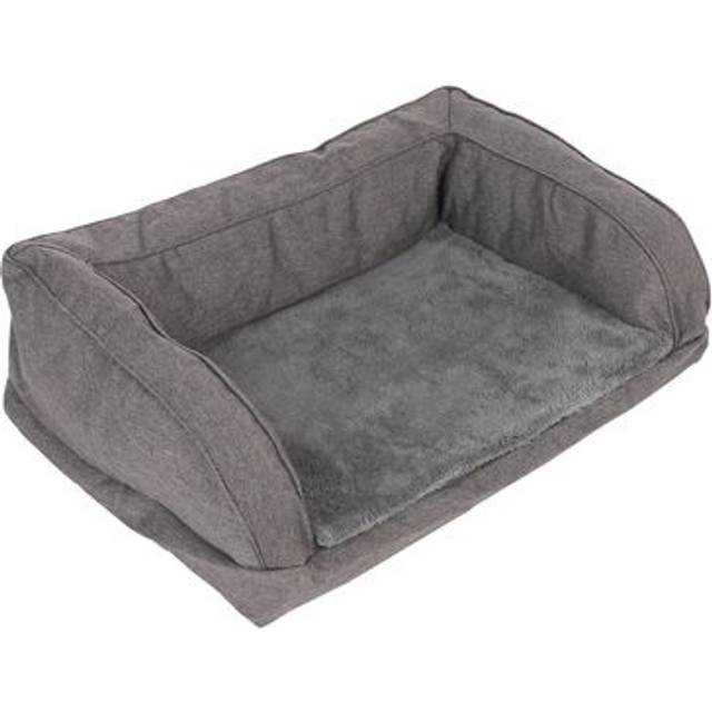 Ortopædisk Hundesofa - Grå - Ekstra Betræk, mørkegrå, str. L