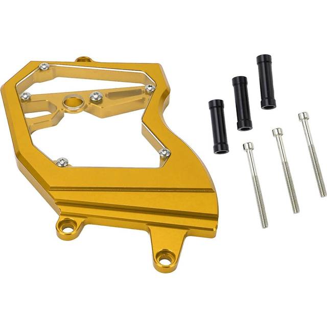 Front Sprocket Cover Cnc Aluminium Alloy Chain Guard Protector Motorcycle Refitting Replacement For Zx6r 2009gold