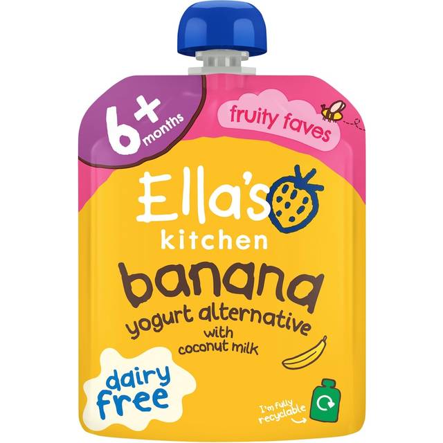 Ella's Kitchen Organic Dairy Free Banana Yoghurt Alternative Baby Food Pouch 6+ Months