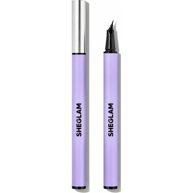 SHEGLAM Pro-Flex Angled Eyeliner Black Highly Pigmented Matte Beginner Eyeliner Pencil Quick Drying Ultra-Fine Waterproof And Sweatproof Beginner Blendable Sm