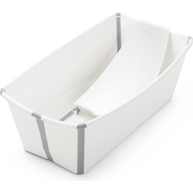 Stokke Flexi Bath Bundle med Värmekänslig Propp (Vit)