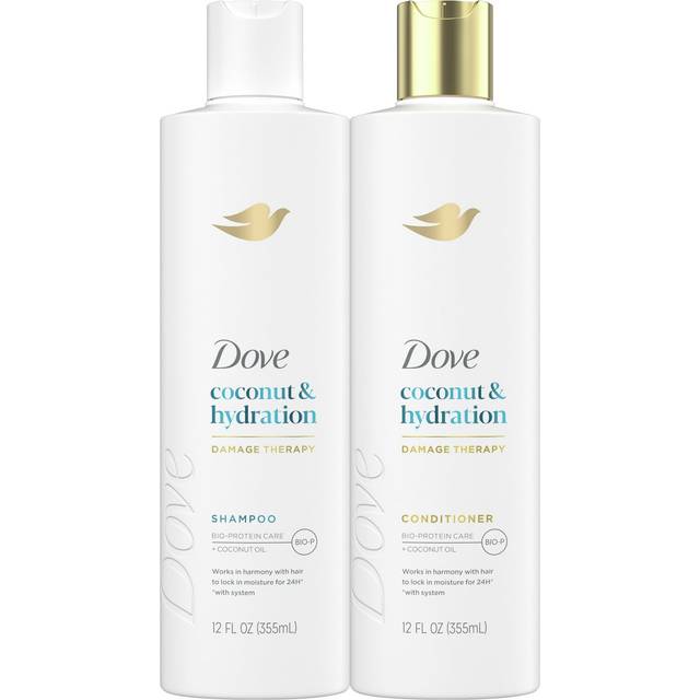 Dove Nourishing Secrets Shampoo and Conditioner Coconut & Hydration 2 count for Dry Hair for Everyday Use 12 oz