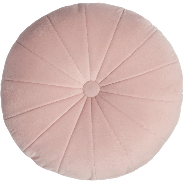 OHS Velvet Round Scatter Cushion - Blush - Pink