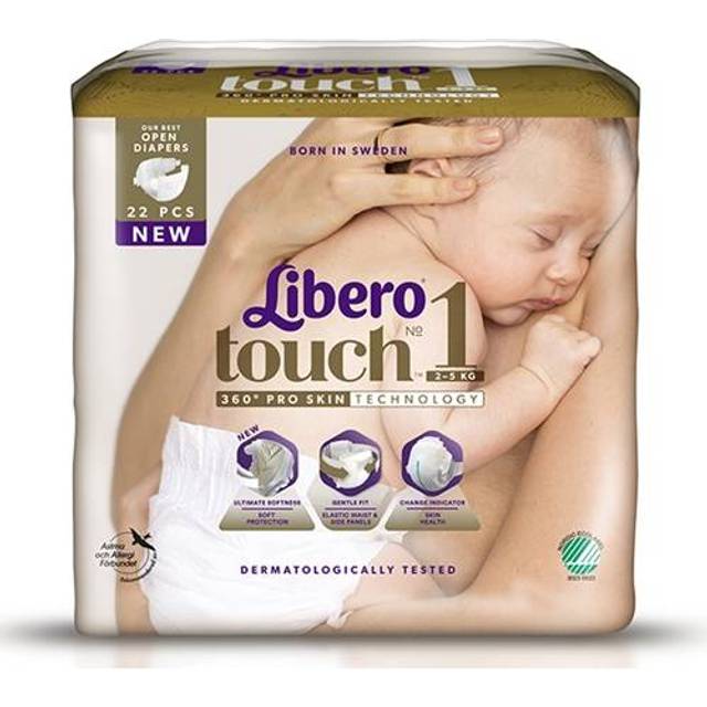 Tejpblöja Libero Touch - 1 2-5kg - 132 st
