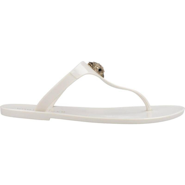 Maddison T-Bar Flip Flops - WHITE - Taking inspiration from its vibrant London surroundings, Kurt Geiger London delivers a collection of lively trainers, heels and more with playful and lively style intentions.