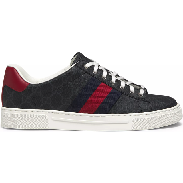 Gucci - Ace GG-canvas sneakers - men - Canvas/Calf Leather/Rubber - 9 - Black