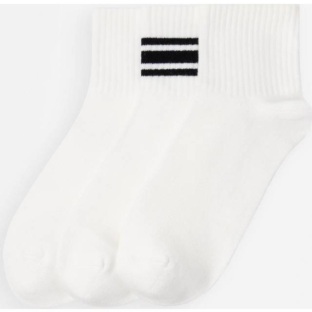 3-pack high ankle socks
