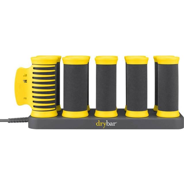 Drybar The Roller Club Curling Hot Rollers | 10 Rollers  2 Sizes  Heats-Up Fast  Gentle on Hair  Reduces Frizz  Adds Shine  comes with Heat-Resistant