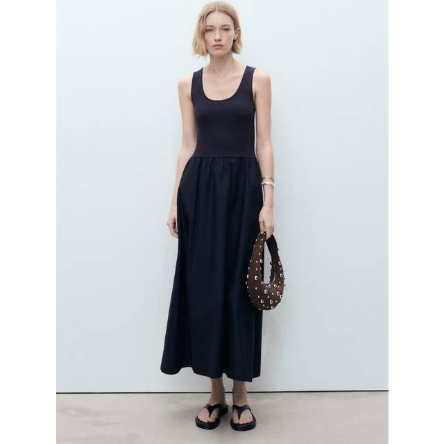 Mango Valvi Dress, Navy
