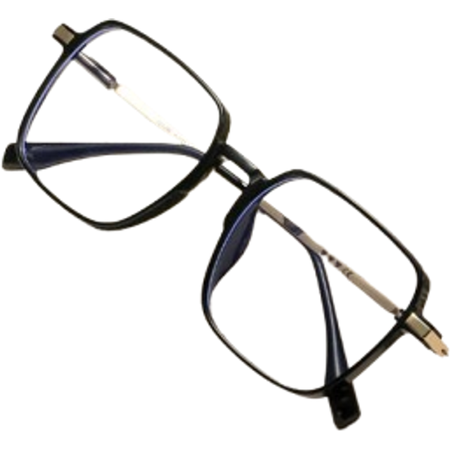 SHEIN Anti Blue Light Reading Glasses - Gradient Solid Colors,Rectangle Square Frame Presbyopic Glasses,Casual Chic Lightweight Metal Eyeglasses, Decorative