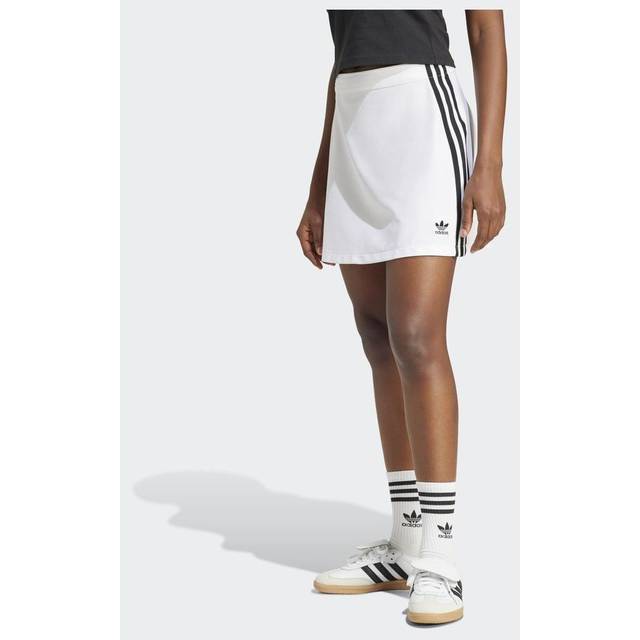 adidas Originals 3-Stripes Mini Skirt - White - Womens - XL