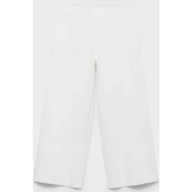 Elastic waist trousers off white - Kids - 5-6 years - MANGO KIDS - Off White
