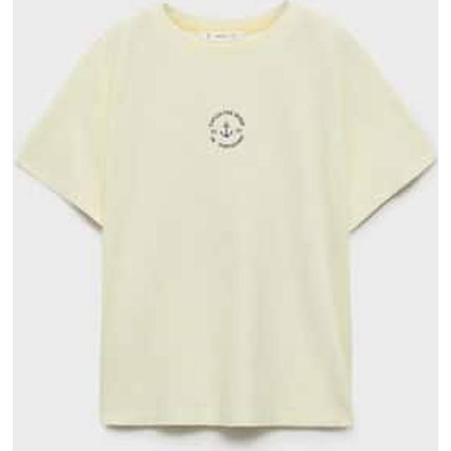 Cotton t-shirt with printed drawing yellow - Kids - 5-6 years - MANGO KIDS - Yellow