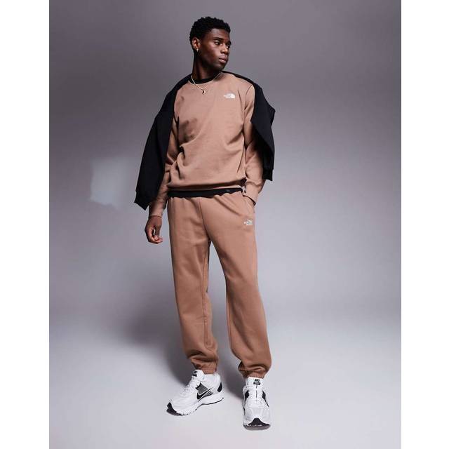 The North Face – Essential – Bruna mjukisbyxor i oversize med logga