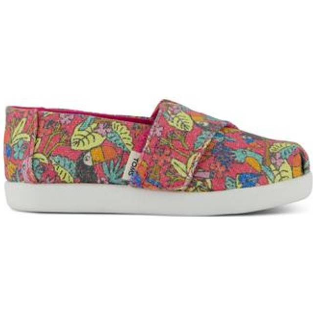 TOMS Kids Alpargata - Espadrille in Multicolour Birds Of Paradise Print, Size 4
