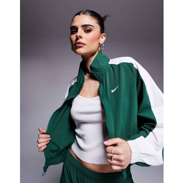 Nike Sportswear Women's Woven Jacket - Green - Nylon/Elastane - S (UK 8&#x2013;10)