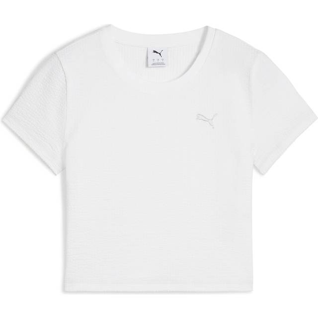 Top Puma Dare to Textured Baby Tee PUMA White L (L)
