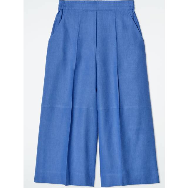 Linen Culottes in Blue - 44