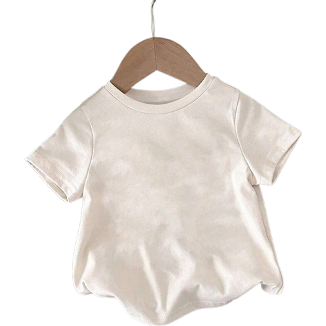 SHEIN Baby Boy Casual Funny Face & Letter Print Top Tee, Versatile & Comfortable For Outdoor Activities