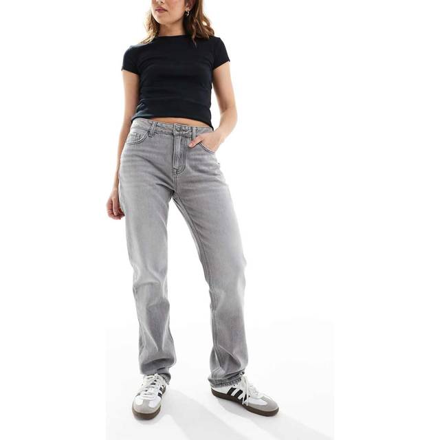 Stradivarius Straight-leg jeans BLACK DENIM WASH 12