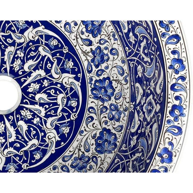 Langley Street 400mm L x 400mm W Ceramic Circular Sink - Natural;Glossy (400mm L X 400mm W X 140mm H)
