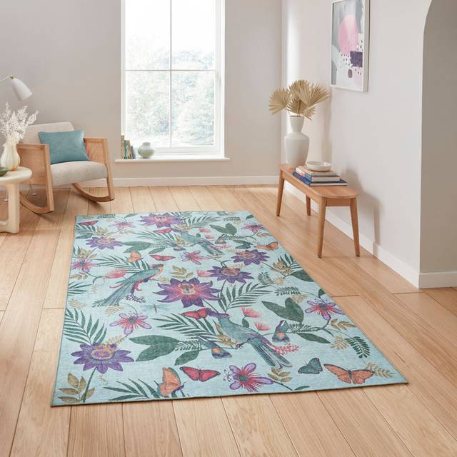 Chafin Animal Print Area Rug - Purple (Rectangle 152 x 230 cm)