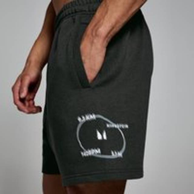 MP Men's Tracking Graphic Sweatshorts - Washed Black - S