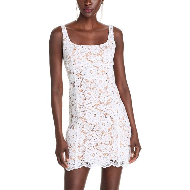 Michael Kors Lace Square Neck Mini Dress