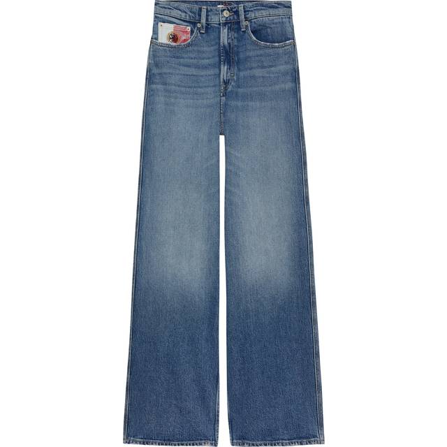 Pants Tommy Jeans Claire High Rise Wide Jeans Denim Medium W30/L30 (W30/L30)