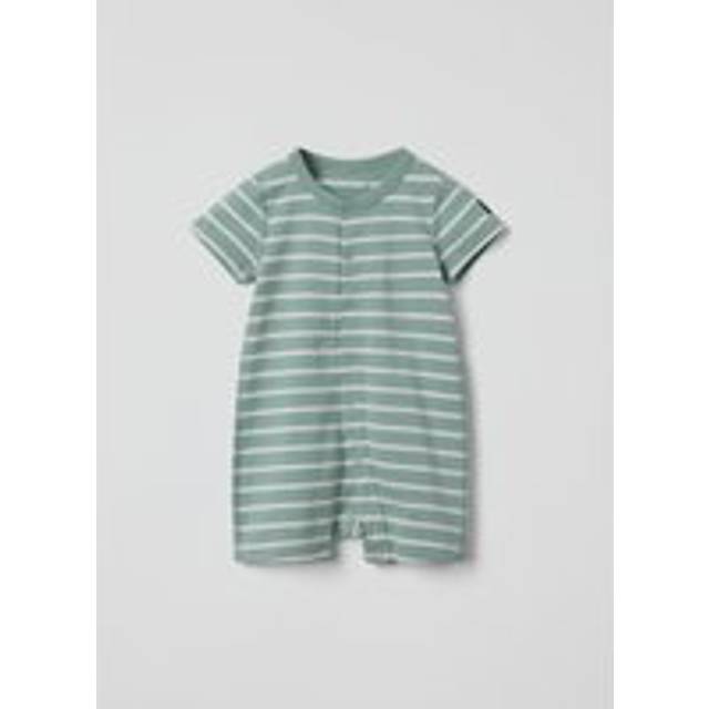 Kortärmad pyjamasoverall randig