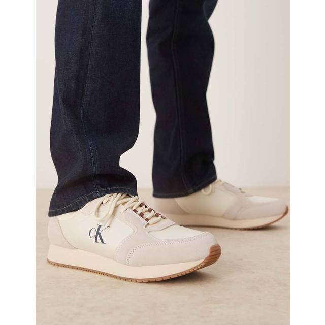 Calvin Klein Jeans – Beige löparskor med gummisula-Naturlig