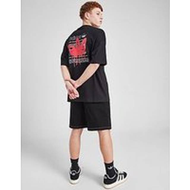 adidas Originals Graffiti Trefoil T-Shirt Junior - Black - 13-14Y