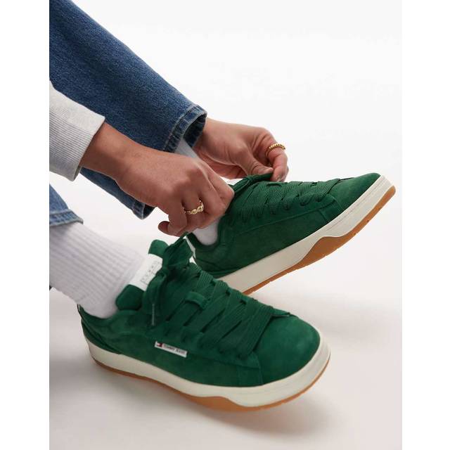Tommy Jeans Skate Sneaker Trainers in Green