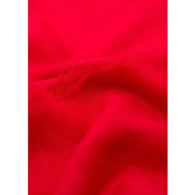 Mango Linen Blend Foulard Frayed Scarf