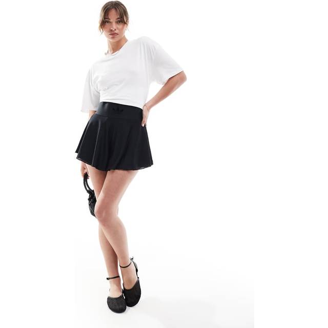 adidas Originals – Svart minikjol i ballerinastil-Svart/a