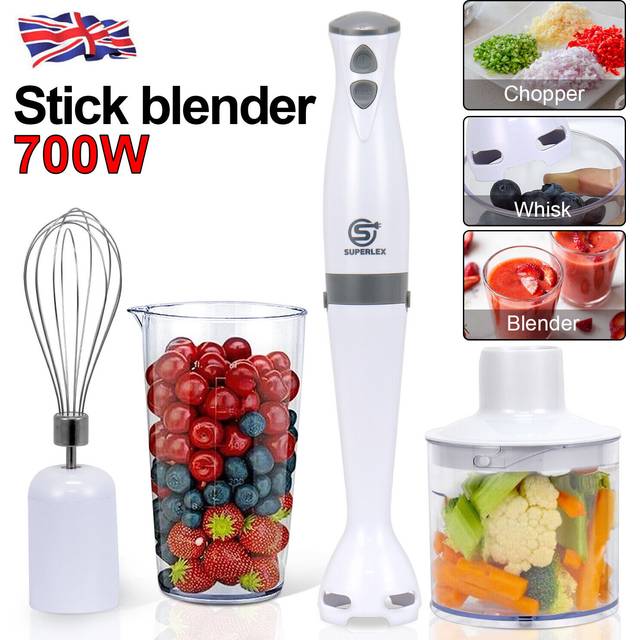 Hand blender handheld immersion food mixer smoothie soup shake curry juicer 350w