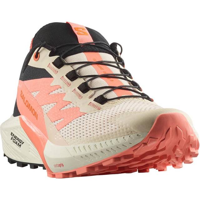 Salomon Sense Ride 5 Shoes Beige Orange SS25 Women, Size EU 38