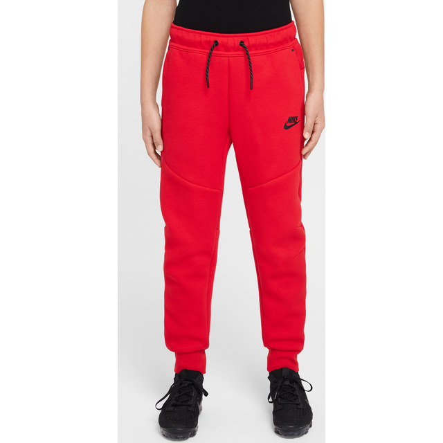 Nike Sportswear Tech Fleece Older Kids' Joggers - Red - Cotton/Polyester - XL