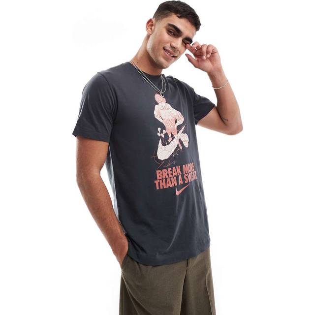 Nike Dri-Fit Iykyk Fitness T Shirt Grey