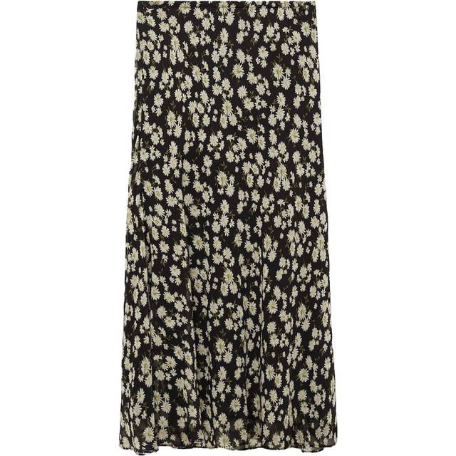 Mango Belle Floral Elasticated Waist Midi Skirt