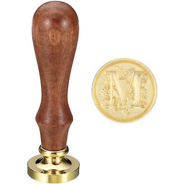 Alphabet M Wax Seal Stamp Initial Letter Sealing Wax Stamp Retro, Style 3