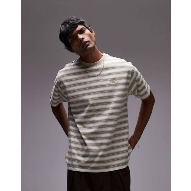 Levi's Cotton Regular Fit Red Tab Vintage Stripe T-Shirt